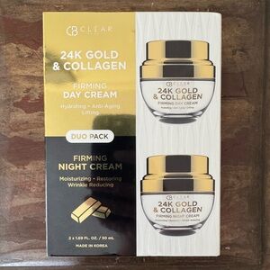 Clear Beauty 24K‎ Gold & Collagen day and night firming anti-aging creams